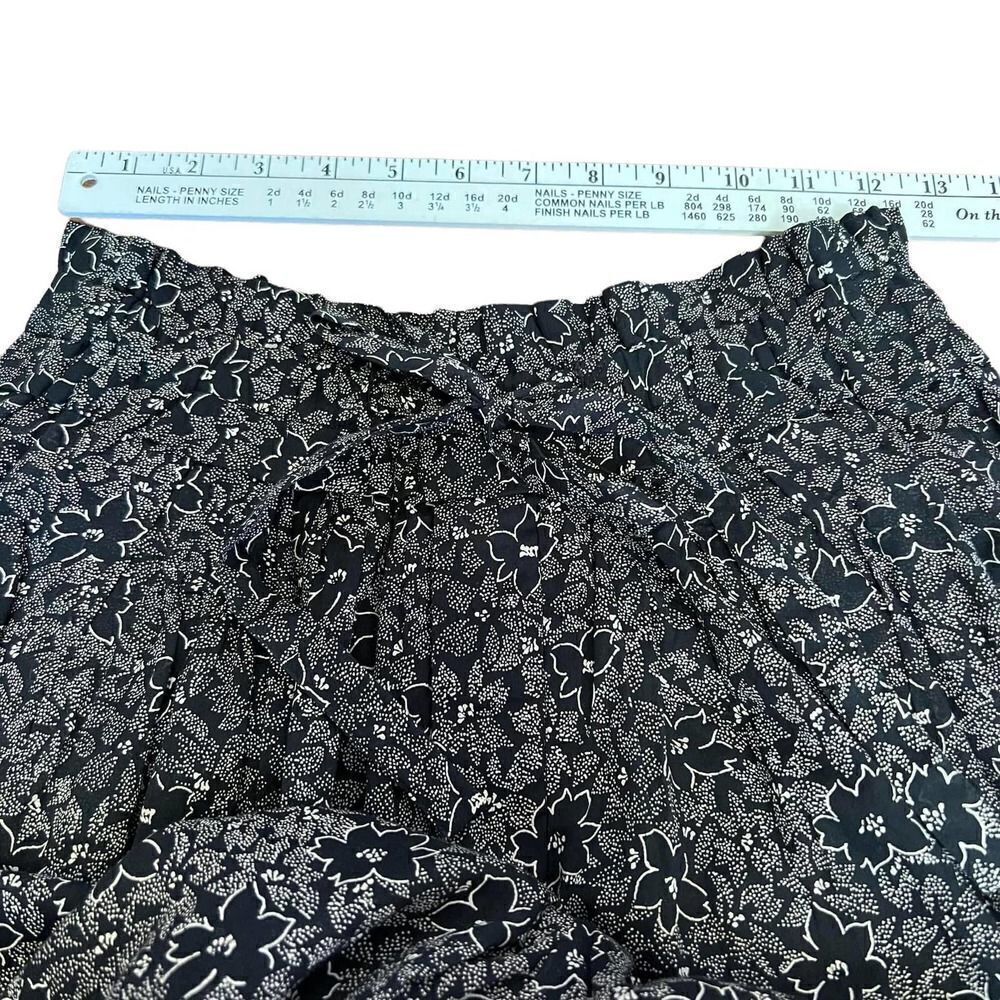 isabel Marant Etoile Pants 100% Cotton Black Floral Size 38 (FR), M (US) - Picture 10 of 12